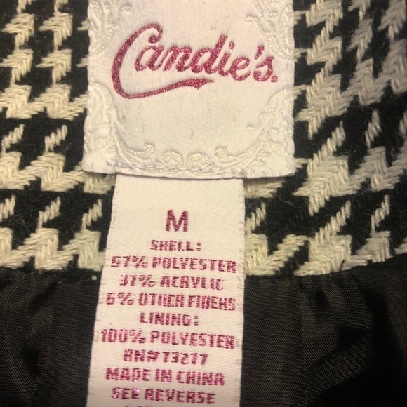 CANDIES houndstooth black & white jacket/blazer - Picture 9 of 9